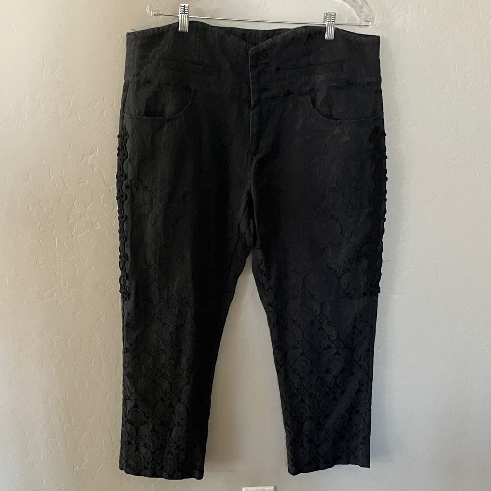 Elegant Black Lace Women Pants